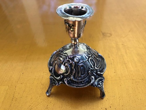 Silber kleiner kerzenleuchter - silber,