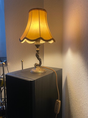 Alte tischlampe aus silber - alte,