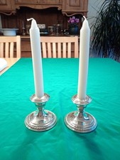 Paar Kerzenständer Silber
